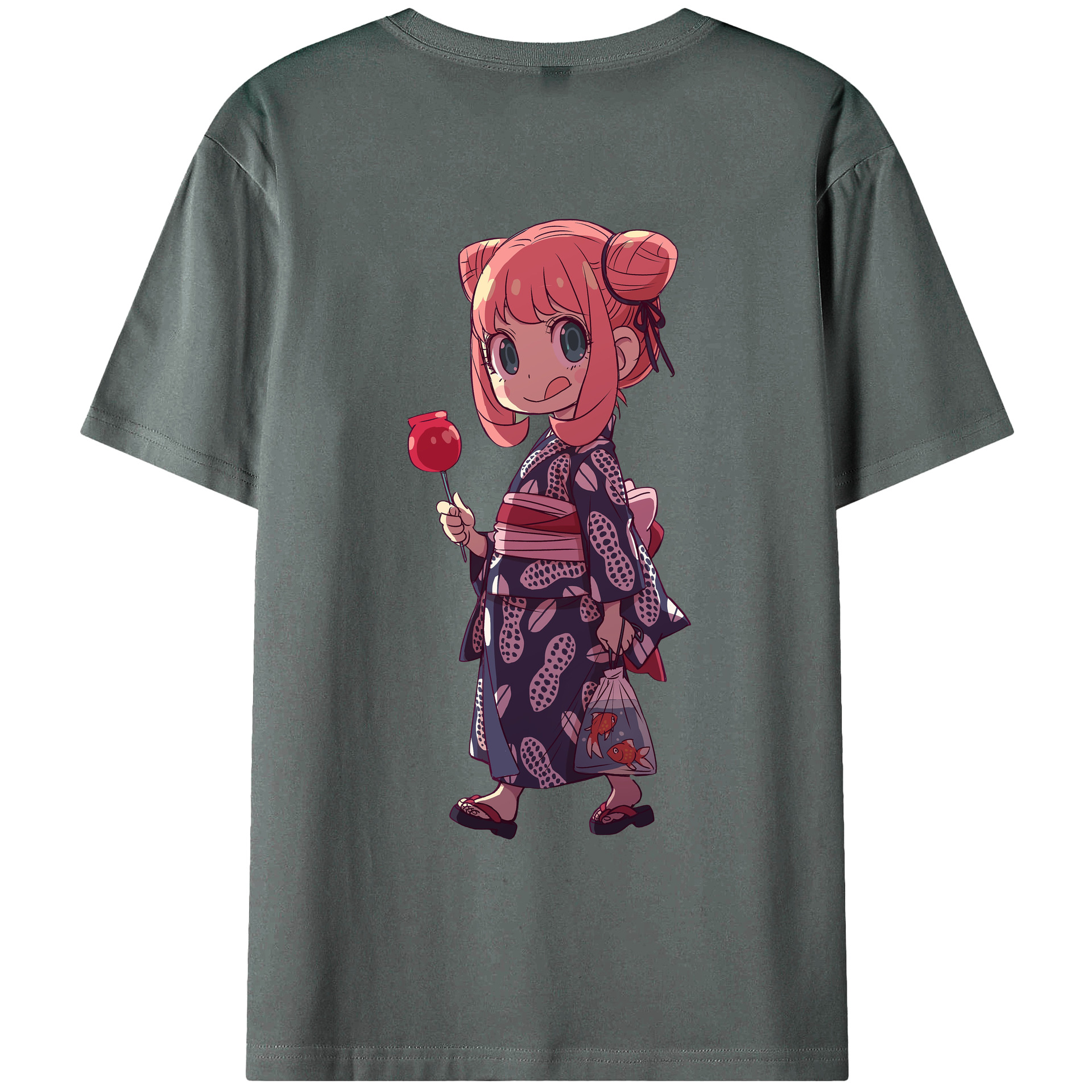 （画像用） SPY×FAMILY间谍家家酒 綿100％ メンズ半袖Tシャツ（バックプリント） 通気性